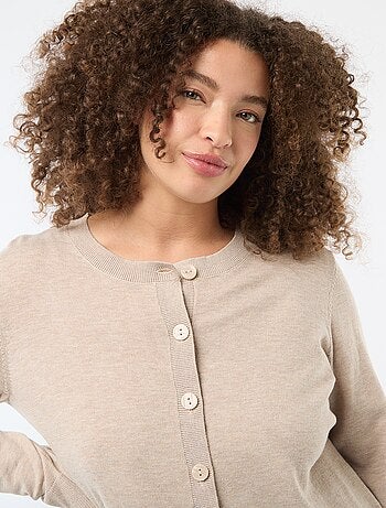 Cárdigan de punto liso