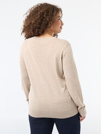 Cárdigan de punto liso