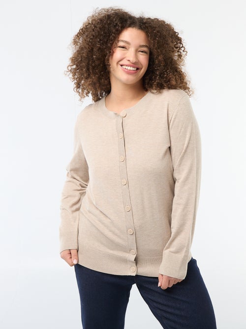 Cárdigan de punto liso - Kiabi