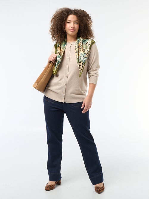 Cárdigan de punto liso - Kiabi