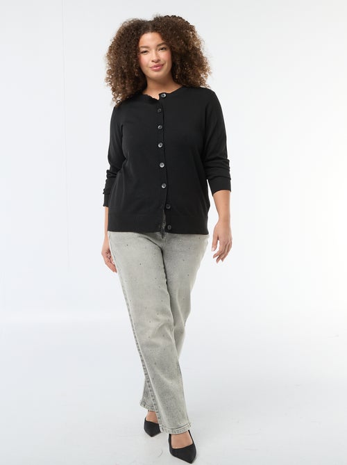 Cárdigan de punto liso - Kiabi