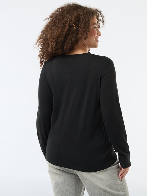 Cárdigan de punto liso - Kiabi