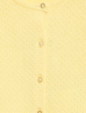 Cárdigan de punto musgo liso