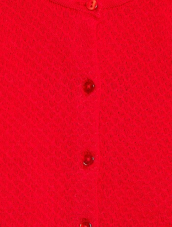 Cárdigan de punto musgo liso