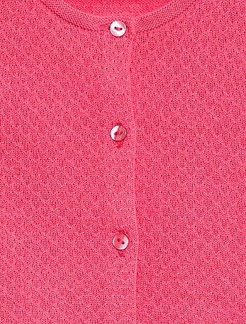 Cárdigan de punto musgo liso