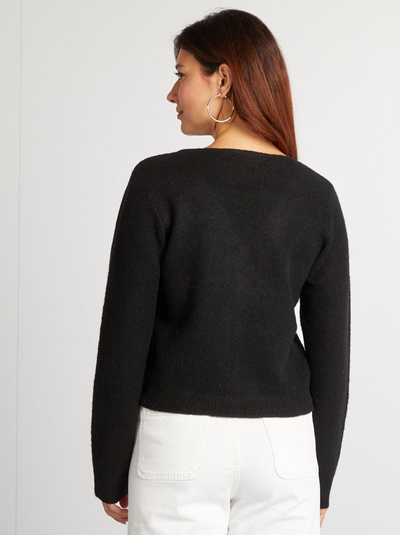 Cárdigan de punto NEGRO - Kiabi