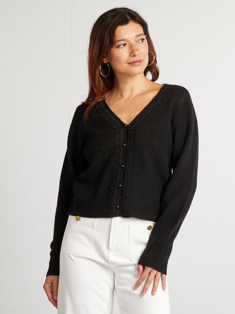 Cárdigan de punto NEGRO - Kiabi