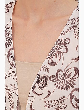 Cárdigan kimono largo estampado viscosa bdart