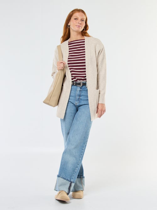Cárdigan largo abierto - Kiabi