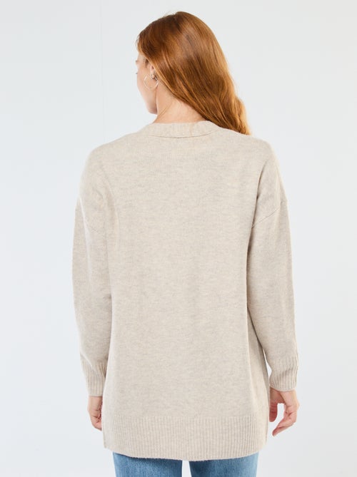 Cárdigan largo abierto - Kiabi