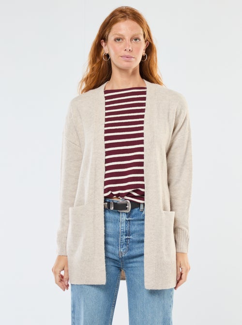 Cárdigan largo abierto - Kiabi