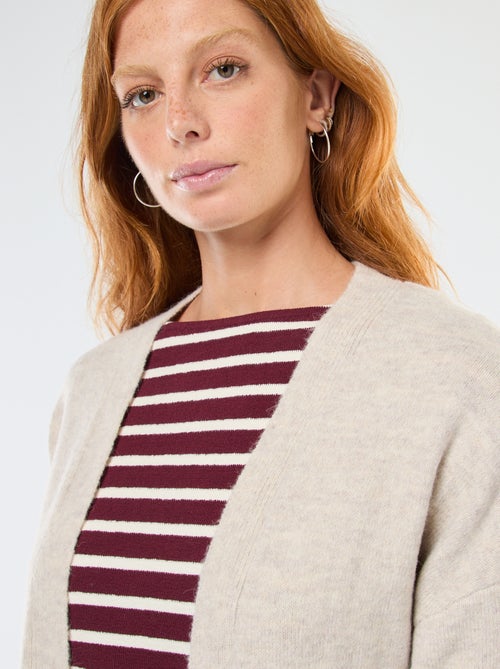 Cárdigan largo abierto - Kiabi