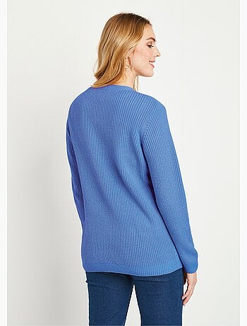 Cárdigan largo con botones brillantes y manga larga - Afibel