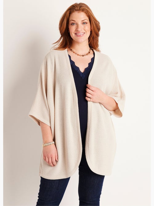 Cárdigan largo de manga corta - Afibel - Kiabi