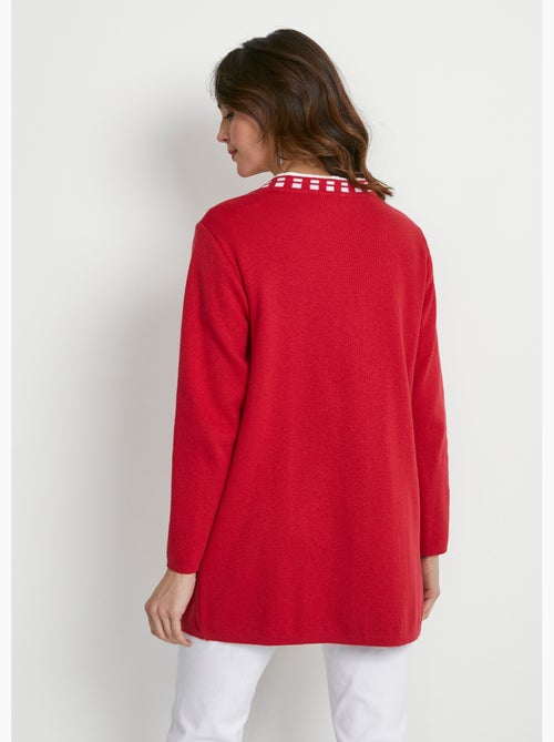 Cárdigan largo de punto de algodón - Afibel - Kiabi