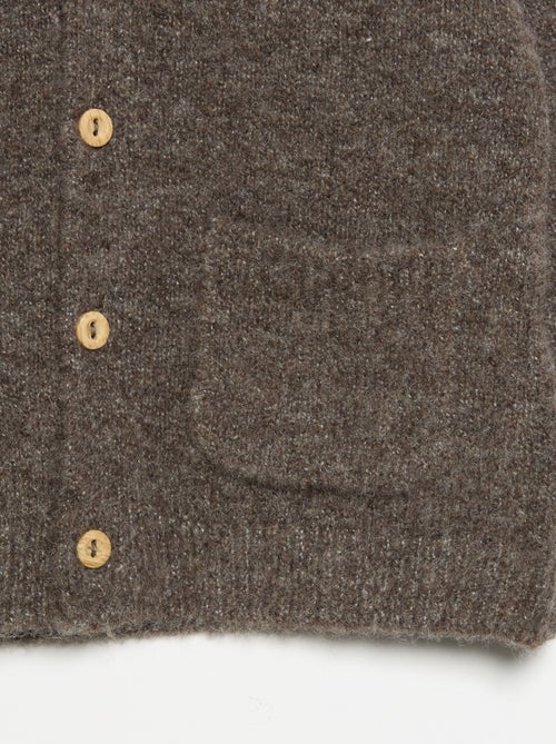 Cárdigan liso con cuello en V - Kiabi