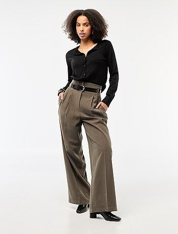 Cárdigan liso cuello redondo