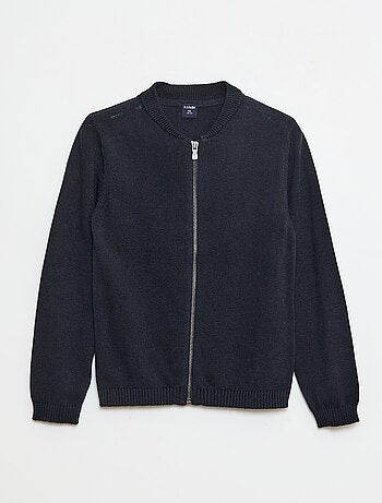 Cárdigan liso de algodón