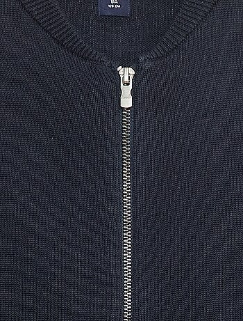 Cárdigan liso de algodón