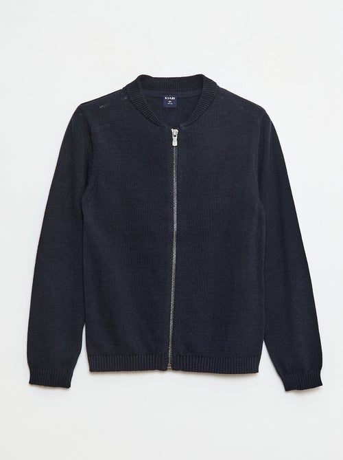 Cárdigan liso de algodón - Kiabi