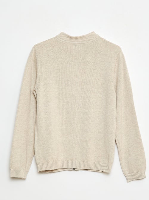 Cárdigan liso de algodón - Kiabi