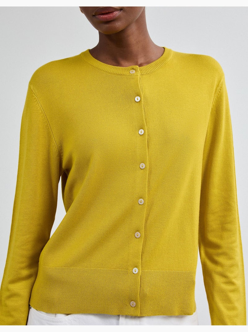 Cardigan, mo fashion Amarillo - Kiabi