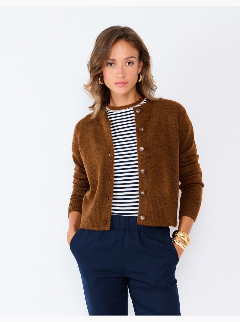 Cardigan, mo fashion Marrón - Kiabi