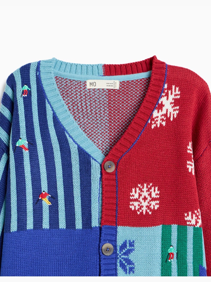 Cárdigan navideño, mo fashion Rojo - Kiabi