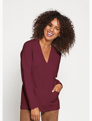 Cárdigan punto grueso botones - Afibel