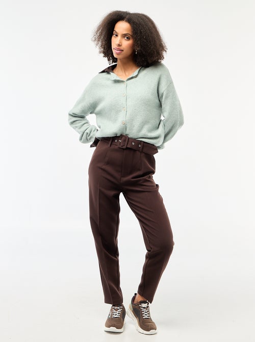 Cárdigan suave de lana y mohair - Kiabi