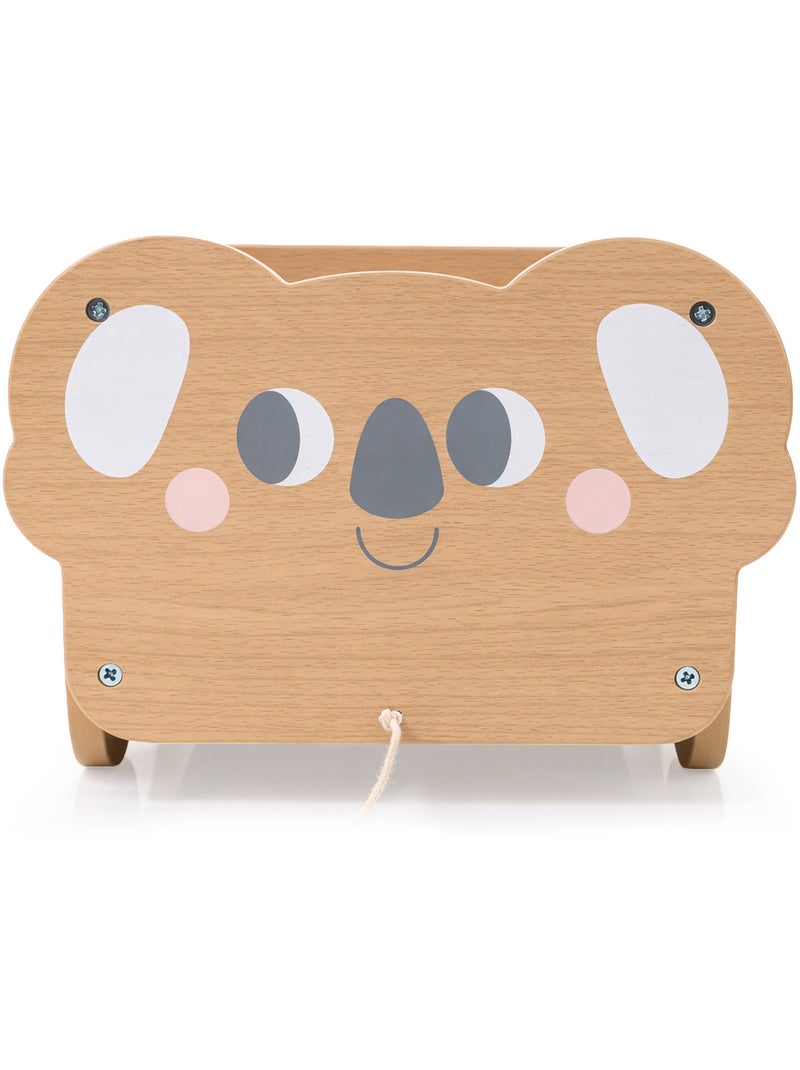 Carrito de arrastre madera nino 30x26cm baul juguetes koala mamabrum N/D - Kiabi