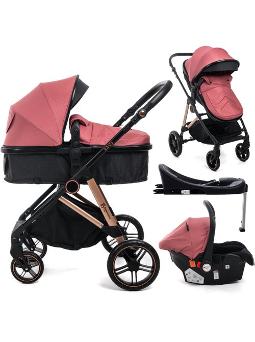 Carrito De Bebé Tres Piezas 3 En 1 - base Isofix - Cavo - Bebelissimo - Kiabi Carrito De Bebé Tres Piezas 3 En 1 - base Isofix - Cavo - Bebelissimo - Kiabi