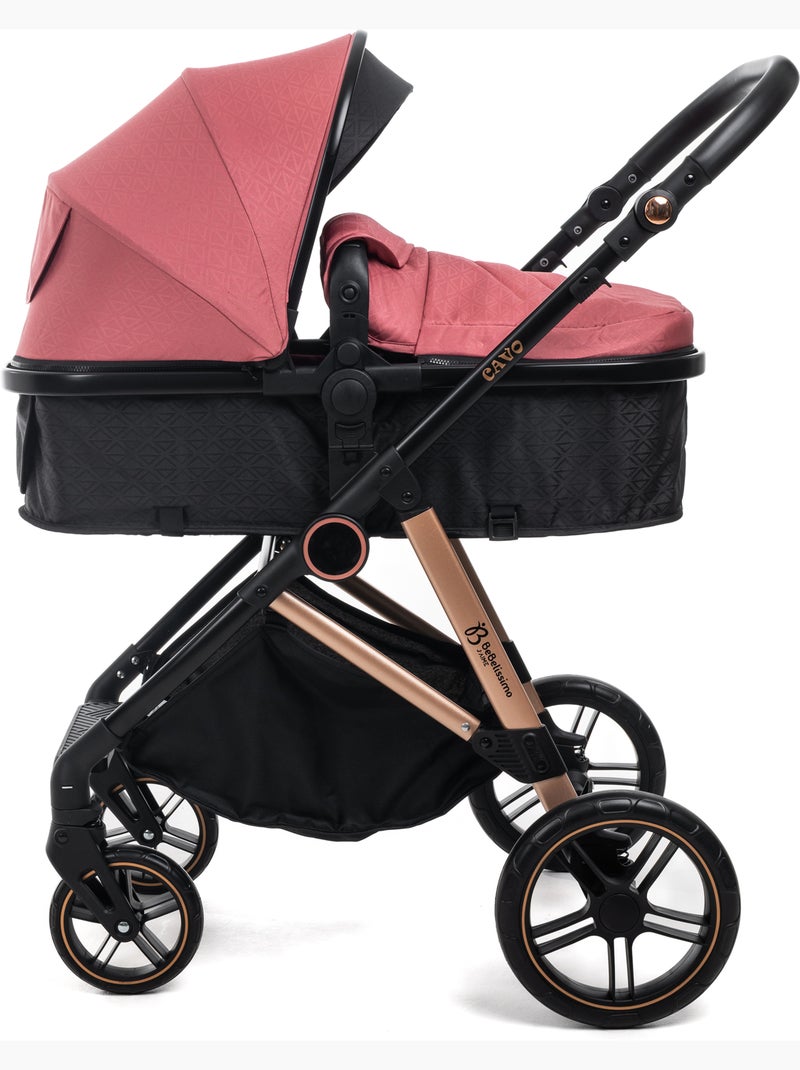 Carrito De Bebé Tres Piezas 3 En 1 - base Isofix - Cavo - Bebelissimo Burdeos - Kiabi