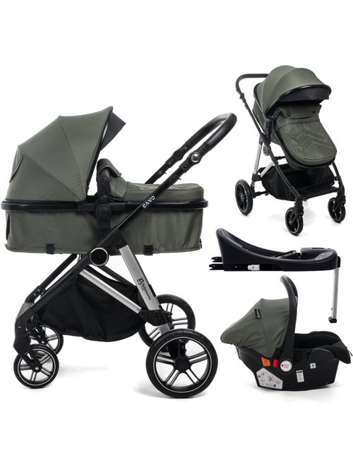 Carrito De Bebé Tres Piezas 3 En 1 - base Isofix - Cavo - Bebelissimo - Kiabi Carrito De Bebé Tres Piezas 3 En 1 - base Isofix - Cavo - Bebelissimo - Kiabi