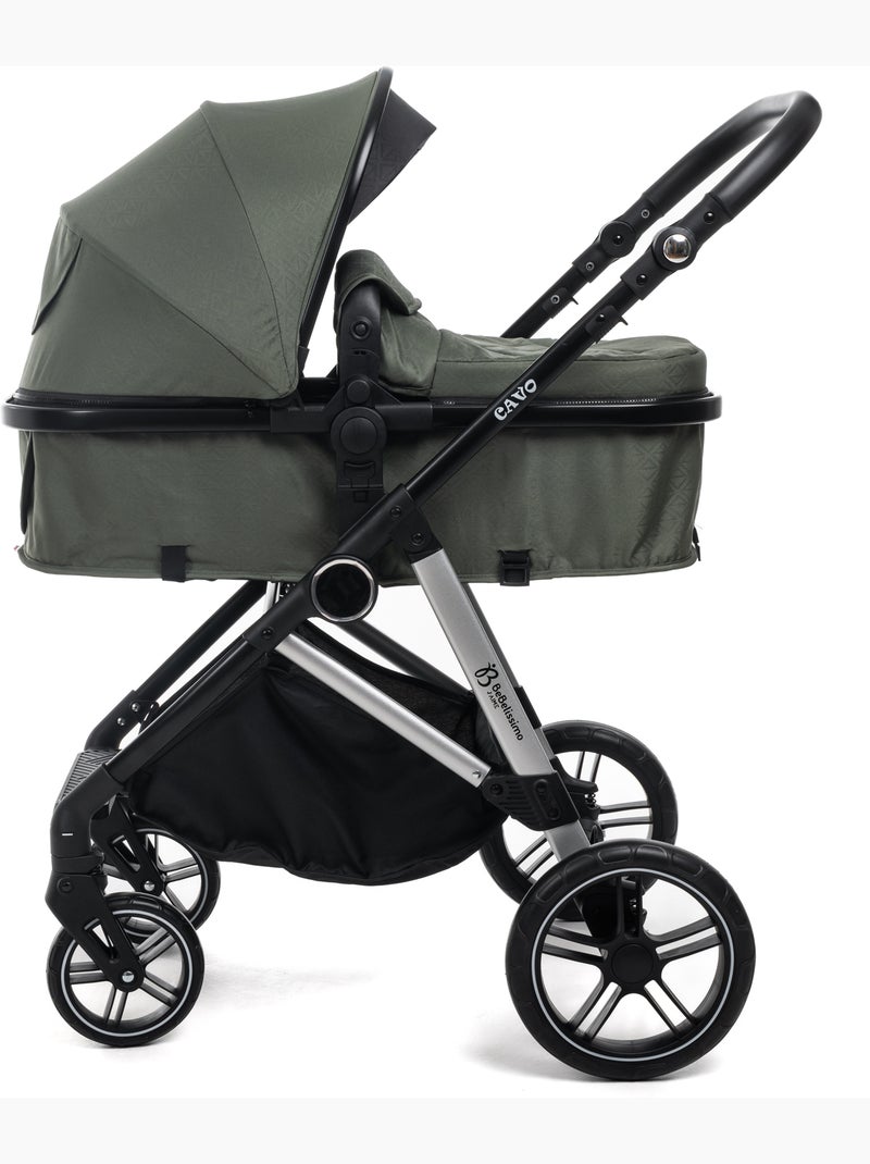 Carrito De Bebé Tres Piezas 3 En 1 -  base Isofix - Cavo - Bebelissimo Verde - Kiabi
