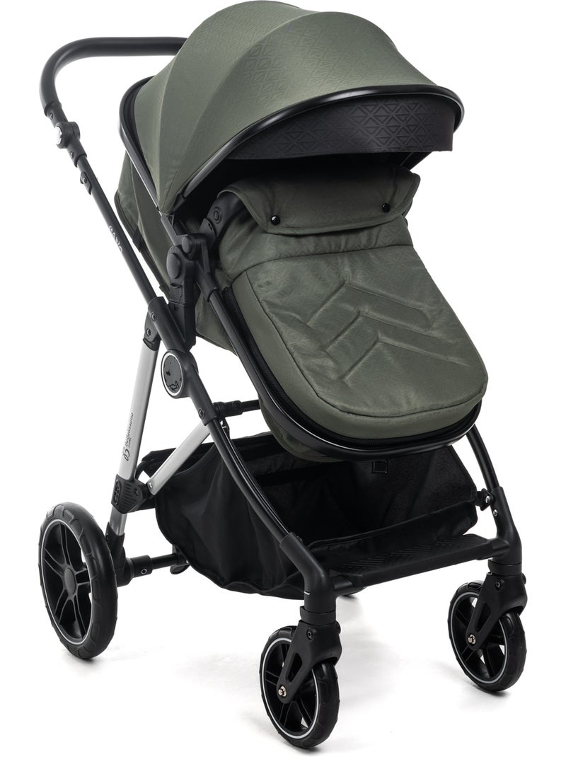 Carrito De Bebé Tres Piezas 3 En 1 -  base Isofix - Cavo - Bebelissimo Verde - Kiabi