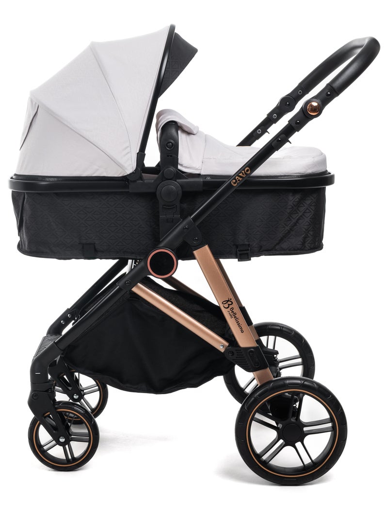 Carrito De Bebé Tres Piezas 3 En 1 - Carricoche De 3 Piezas - 0-22kg - Cavo - Bebelissimo Beige - Kiabi