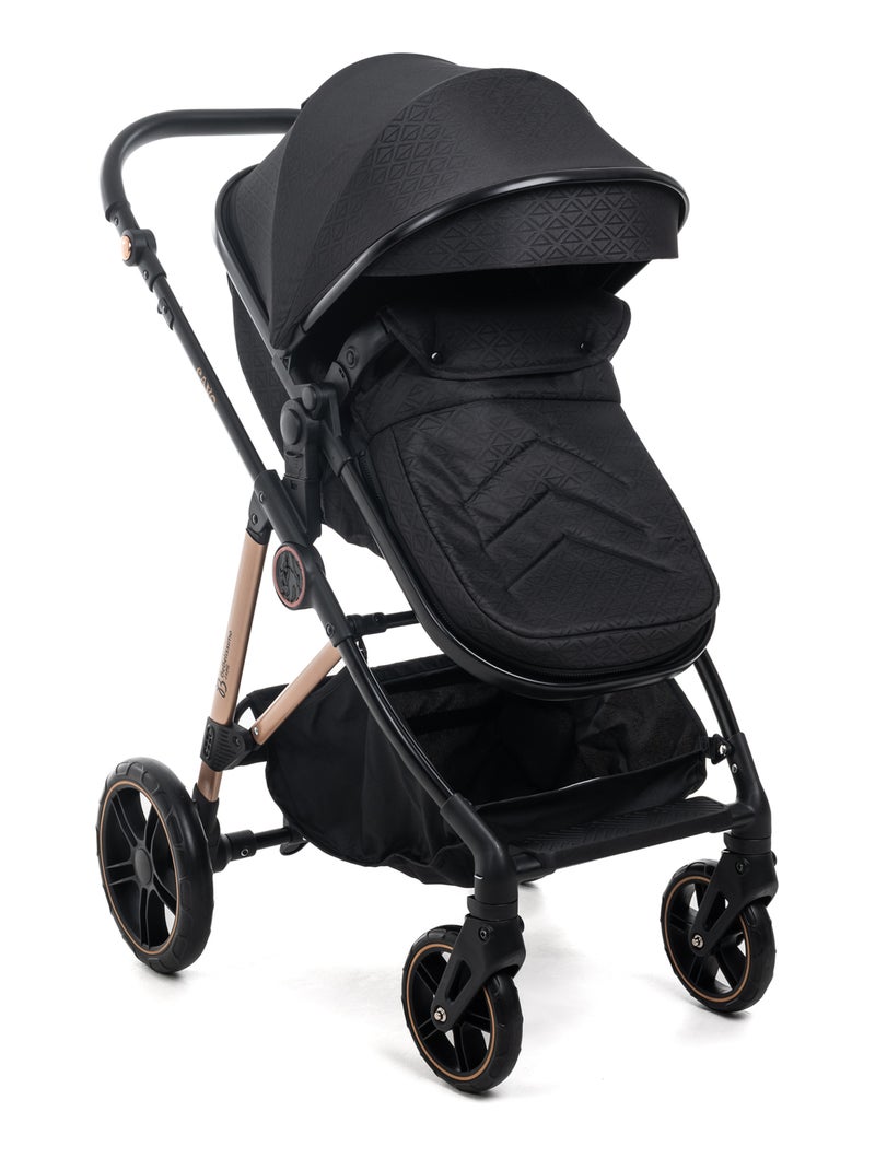 Carrito De Bebé Tres Piezas 3 En 1 - Carricoche De 3 Piezas - 0-22kg - Cavo - Bebelissimo Negro - Kiabi