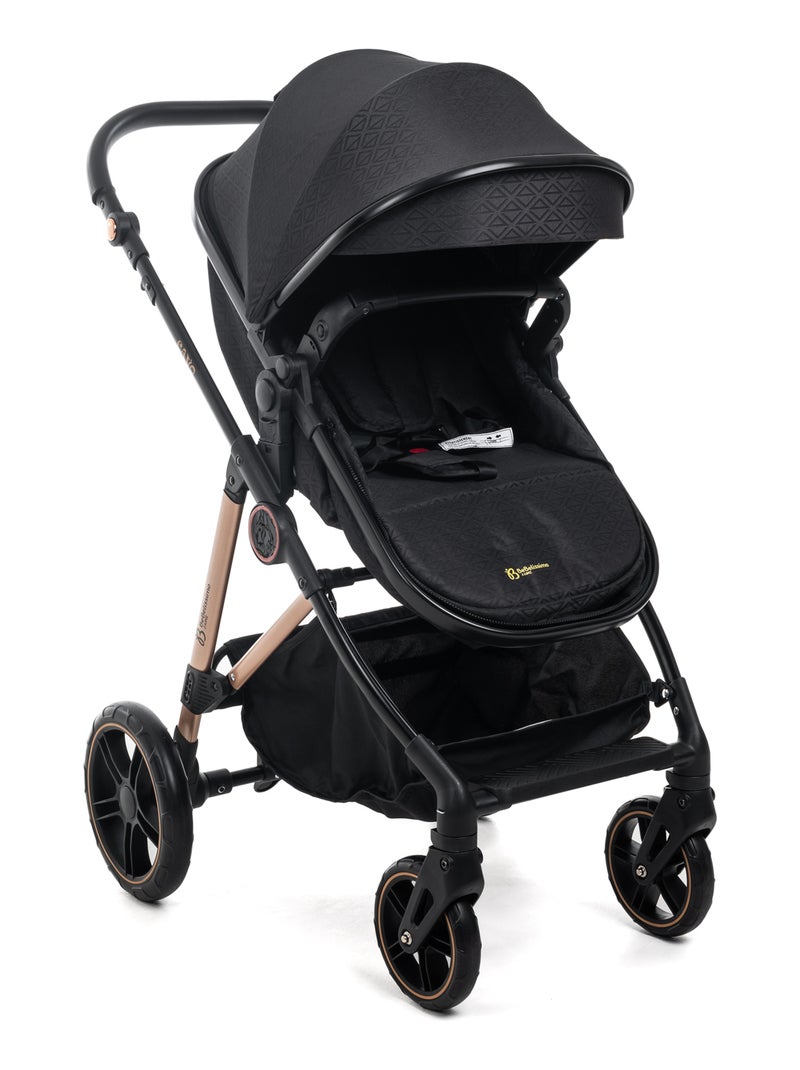 Carrito De Bebé Tres Piezas 3 En 1 - Carricoche De 3 Piezas - 0-22kg - Cavo - Bebelissimo Negro - Kiabi