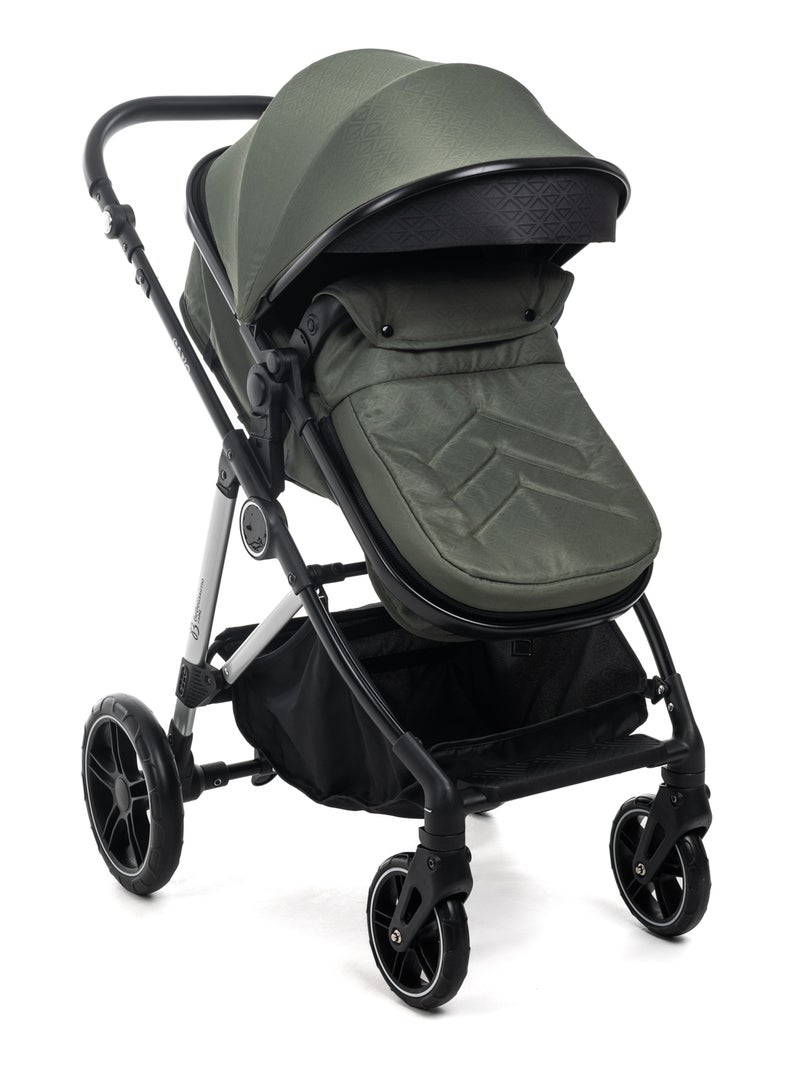 Carrito De Bebé Tres Piezas 3 En 1 - Carricoche De 3 Piezas - 0-22kg - Cavo - Bebelissimo Verde - Kiabi