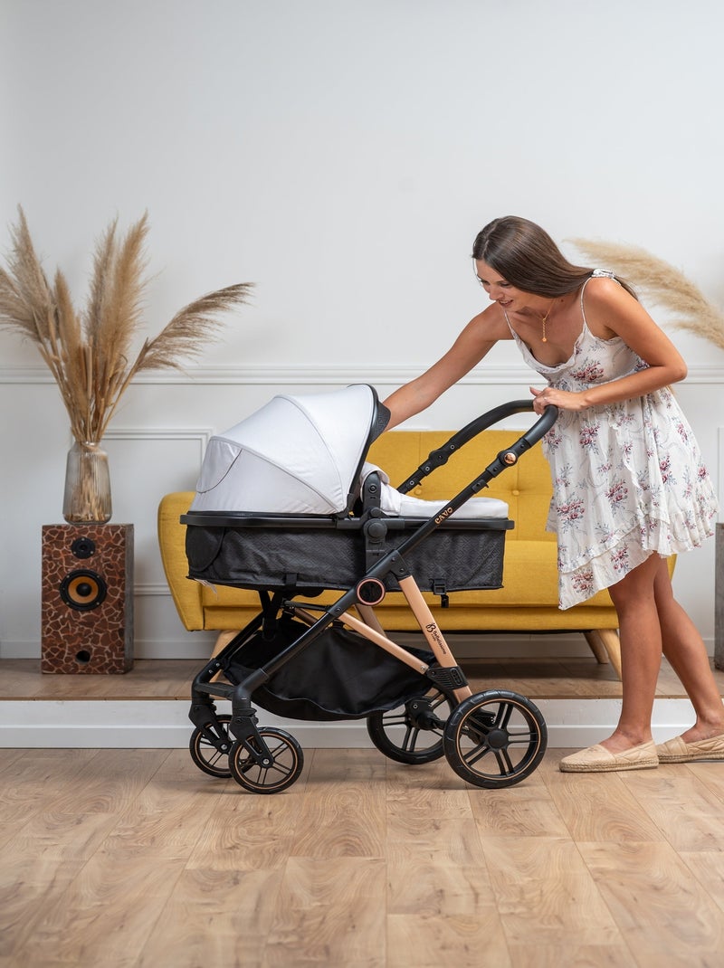Carrito De Bebé Tres Piezas 3 En 1 - Carricoche De 3 Piezas - 0-22kg - Cavo - Bebelissimo Verde - Kiabi