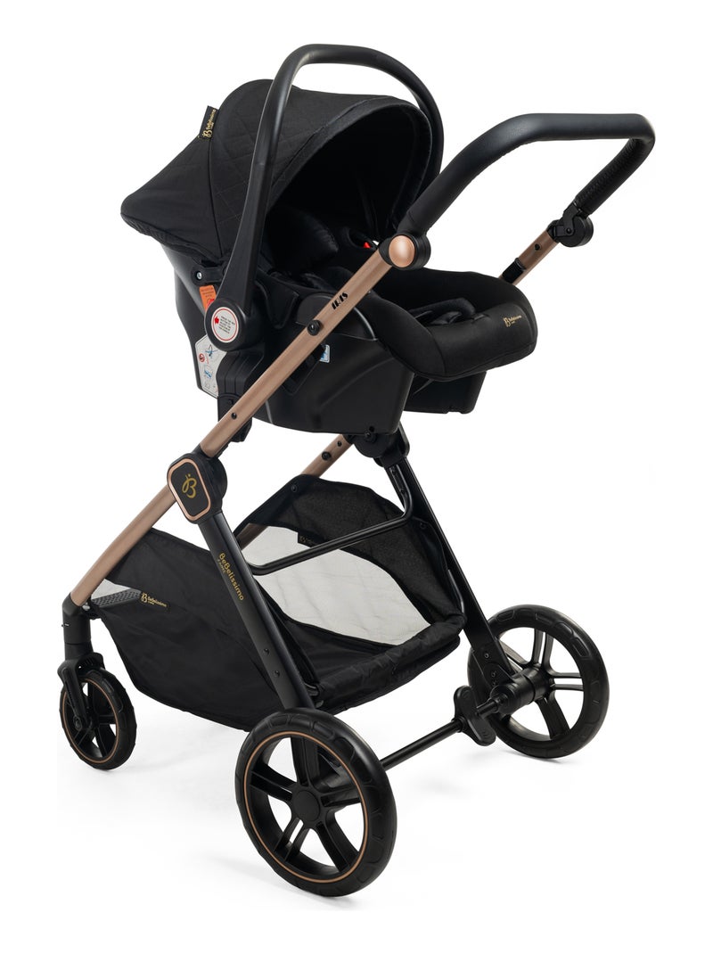 Carrito De Bebé Tres Piezas 3 En 1  - Carricoche De 3 Piezas - 0-22kg - Iris - Bebelissimo Negro - Kiabi