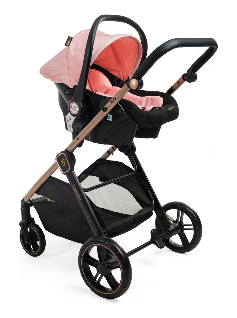 Carrito De Bebé Tres Piezas 3 En 1  - Carricoche De 3 Piezas - 0-22kg - Iris - Bebelissimo Rosa - Kiabi