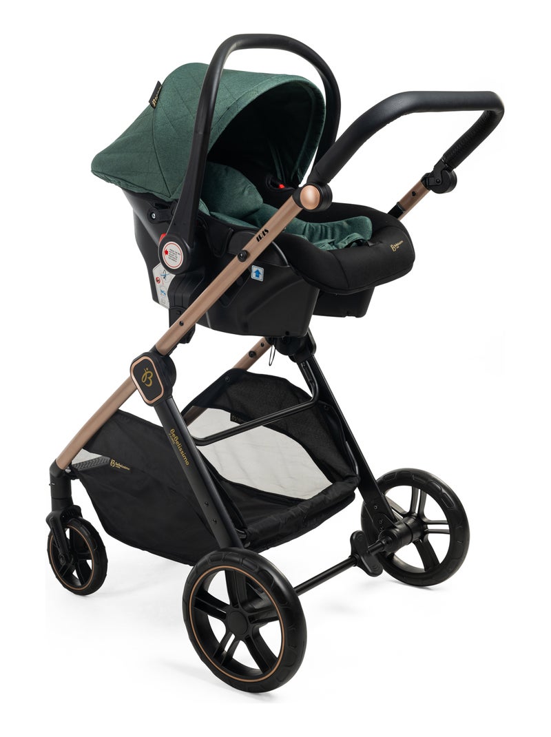 Carrito De Bebé Tres Piezas 3 En 1  - Carricoche De 3 Piezas - 0-22kg - Iris - Bebelissimo Verde - Kiabi