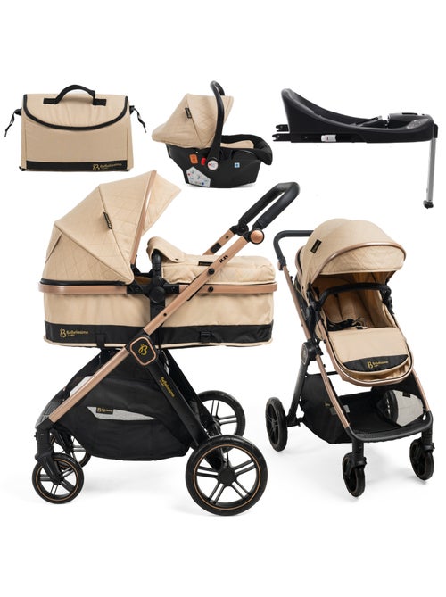 Carrito De Bebé Tres Piezas 3 En 1  - Carricoche De 3 Piezas - 0-22kg - Iris Con Base Isofix - Kiabi