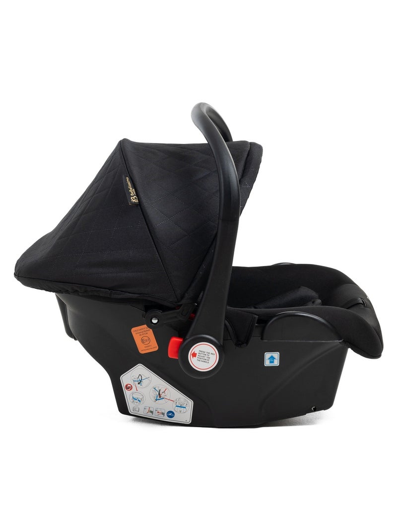 Carrito De Bebé Tres Piezas 3 En 1  - Carricoche De 3 Piezas - 0-22kg - Iris Con Base Isofix Negro - Kiabi