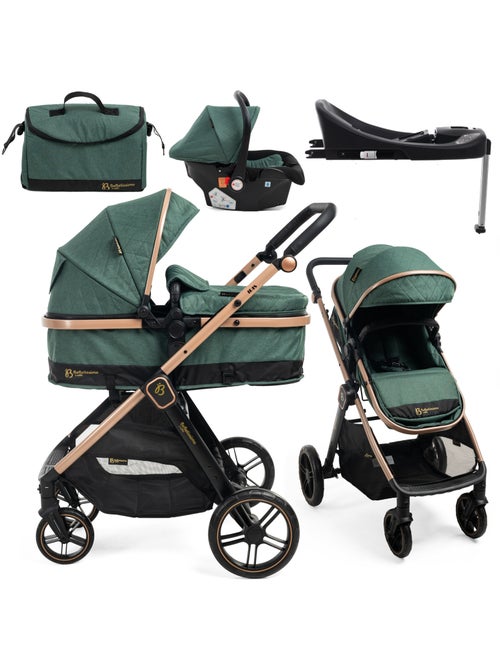 Carrito De Bebé Tres Piezas 3 En 1  - Carricoche De 3 Piezas - 0-22kg - Iris Con Base Isofix - Kiabi