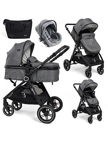 Carrito De Bebé Tres Piezas 3 En 1 - Carricoche De 3 Piezas - 0-22kg - Nicea - Bebelissimo