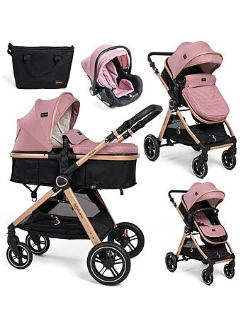 Carrito De Bebé Tres Piezas 3 En 1 - Carricoche De 3 Piezas - 0-22kg - Nicea - Bebelissimo
