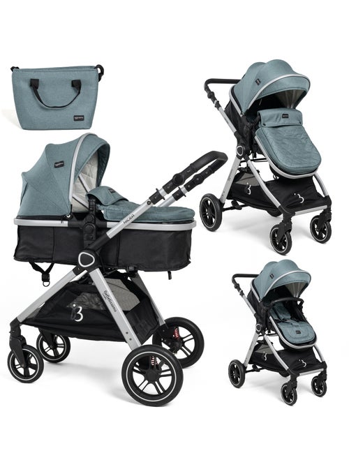 Carrito De Bebé Tres Piezas 3 En 1 - Carricoche De 3 Piezas - 0-22kg - Nicea - Bebelissimo - Kiabi Carrito De Bebé Tres Piezas 3 En 1 - Carricoche De 3 Piezas - 0-22kg - Nicea - Bebelissimo - Kiabi